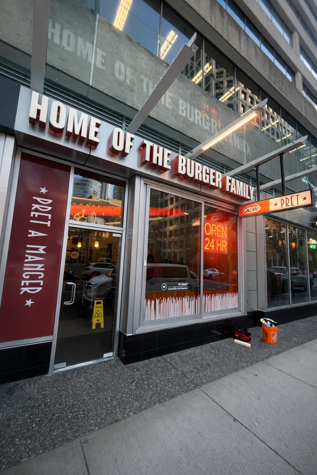 A&W commercial glass installation project completed by Vancity Glass in Vancouver