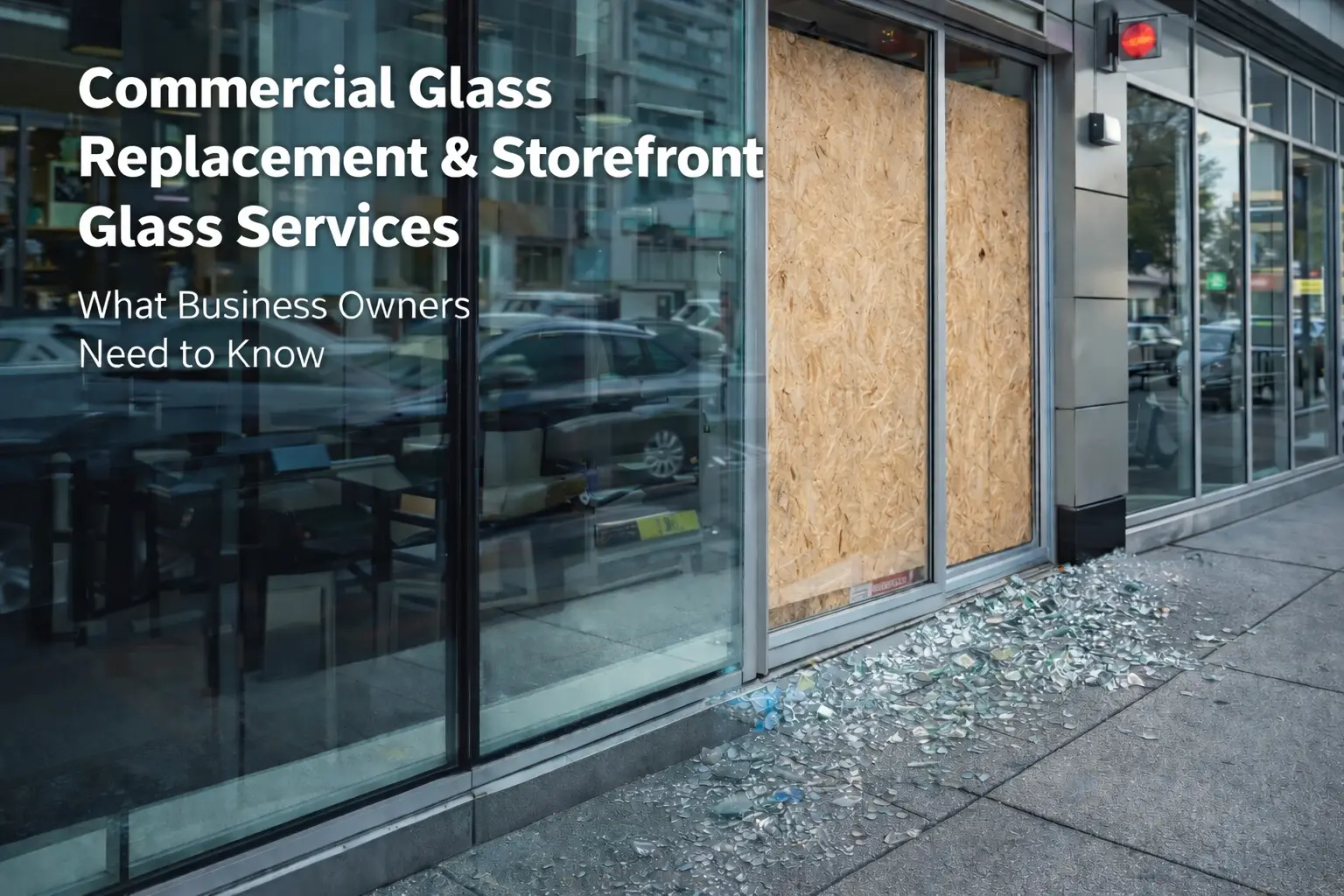 Emergency Broken Storefront Glass Repair and Replacement Services in Vancouver BC by Vancity Glass